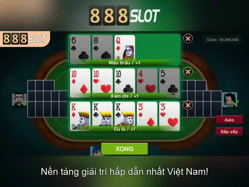 Trải nghiệm slot trực tuyến 888SLOT